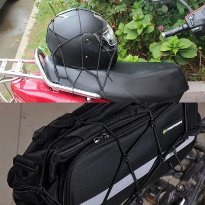 Motorcycle Helmet Storage Trunk Bag Motorcycle Luggage Net Hook Hold Bag Cargo Bike Scooter Mesh Luggage Equipaje