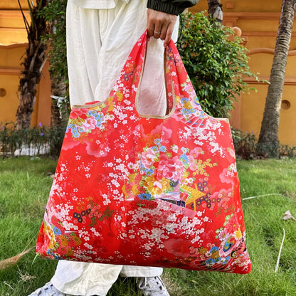Travel Luggage Bag, Satchel Travel Luggage Bag, Foldable and Reusable, Large Capacity, Environmentally Friendly, Lightweight Shopping Bag, Printed Pattern, Outdoor Satchel Camping Style Luggage Bag