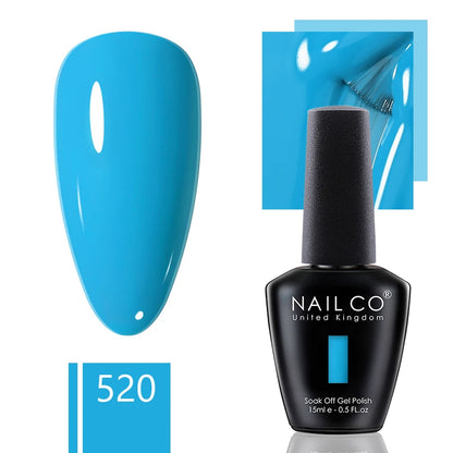 NAILCO 15ml Gel Nail Polish Nude Pink Gellak Color Series Gel Lacquer Set For Nails Glitter UV Nail Art LED Flower Gel Varnishes