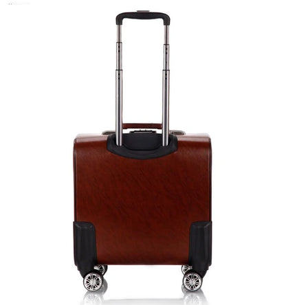 Men Business Travel Rolling Luggage Suitcase Under Seat Carry on Suitcases 18 Inch Travel Luggage Bag with 4 Spinner Wheels