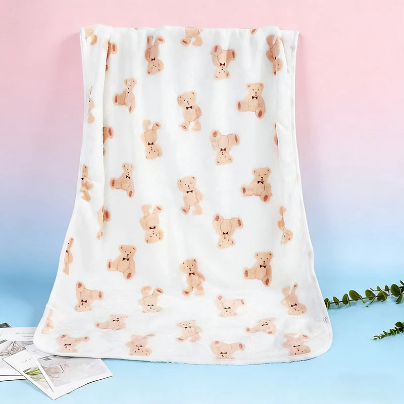 Soft Fluffy High Quality Pet Blanket Flannel Dog Sleep Blanket Paw Print Pattern Hamster Mat Warm Comfortable Cat Dog Blankets