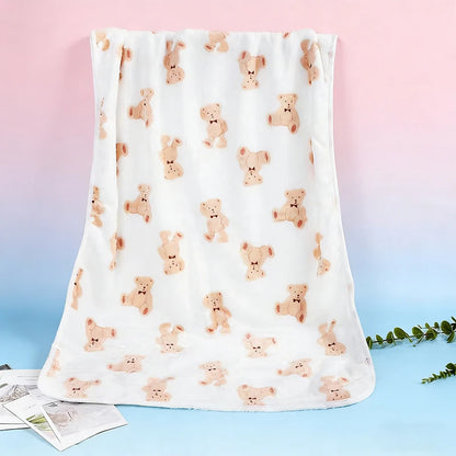 Soft Fluffy High Quality Pet Blanket Flannel Dog Sleep Blanket Paw Print Pattern Hamster Mat Warm Comfortable Cat Dog Blankets