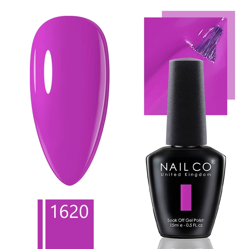 NAILCO 15ml Gel Nail Polish Nude Pink Gellak Color Series Gel Lacquer Set For Nails Glitter UV Nail Art LED Flower Gel Varnishes