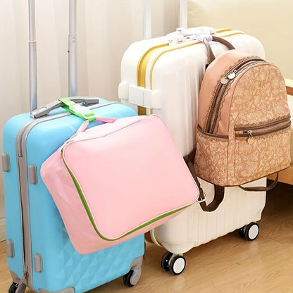 5pcs Multi-color Luggage Straps - Adjustable Buckle Design, Durable Travel Outdoor Accessories, Strong Trolley Bag Hook Shoulder