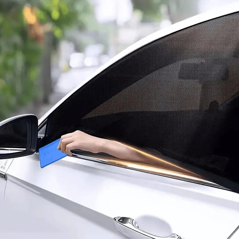Car Sunshade Mosquito Net Curtain, Breathable Window Mesh, Sun & Insect Protection, Easy Install, for Vehicle & Camping