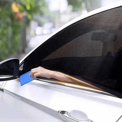 Car Sunshade Mosquito Net Curtain, Breathable Window Mesh, Sun & Insect Protection, Easy Install, for Vehicle & Camping