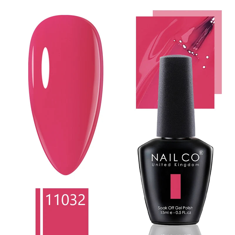 NAILCO 15ml Gel Nail Polish Nude Pink Gellak Color Series Gel Lacquer Set For Nails Glitter UV Nail Art LED Flower Gel Varnishes
