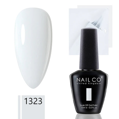 NAILCO 15ml Gel Nail Polish Nude Pink Gellak Color Series Gel Lacquer Set For Nails Glitter UV Nail Art LED Flower Gel Varnishes