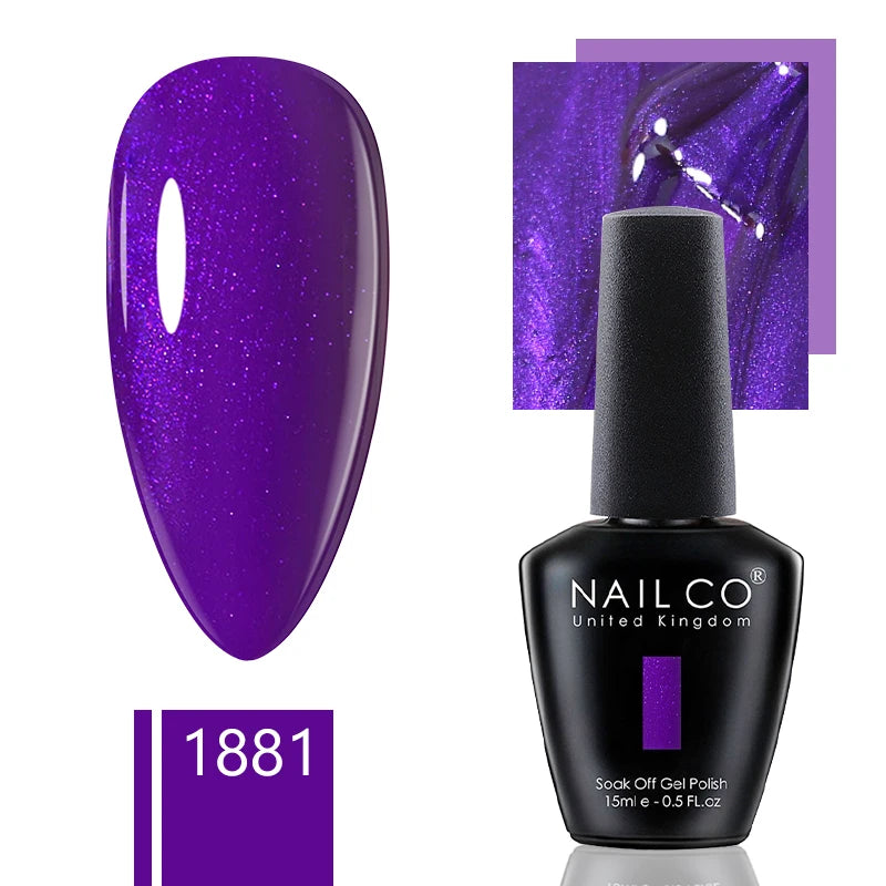 NAILCO 15ml Gel Nail Polish Nude Pink Gellak Color Series Gel Lacquer Set For Nails Glitter UV Nail Art LED Flower Gel Varnishes