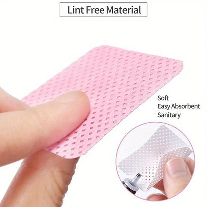 20/100/200/400/600pcs Lint-Free Nail Wipes Gel Cleansing Tissues Aluminum-Free Nail Polish Remover Pads for NaiArt Beauty Cleaning Care Tool