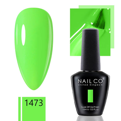 NAILCO 15ml Gel Nail Polish Nude Pink Gellak Color Series Gel Lacquer Set For Nails Glitter UV Nail Art LED Flower Gel Varnishes
