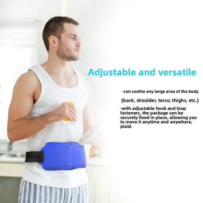 Adjustable Hot/Cold Therapy Wrap – Reusable Gel Ice Pack for Neck, Back & Muscle Recovery with Secure Fastening
