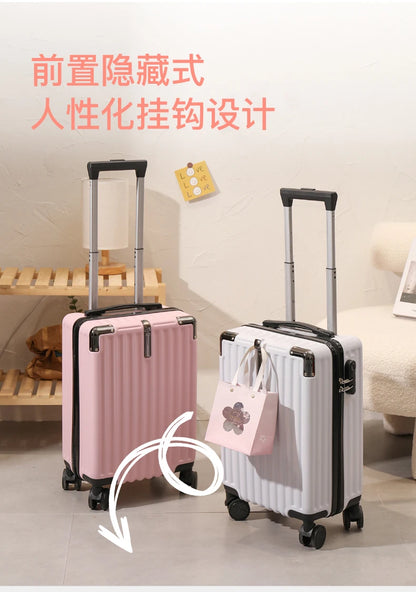 18 inch Student suitcase Travel Bag Women's Bag Back to School Spinner Wheel Suitcase Carry-On Boarding Travel