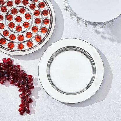 Holy Communion Tray Withcover Communion Plates Polished Church Supplies Ware Sets Plate Church Supplies Set
