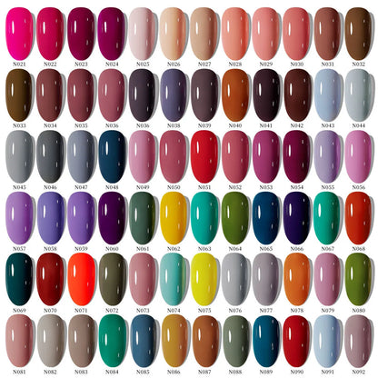 1pcs 7.3ml White Gel Nail Polish French Manicure Gel Polish Semi Permanent Soak Off UV Gel Varnish Base Top Coat Winter Nail 105