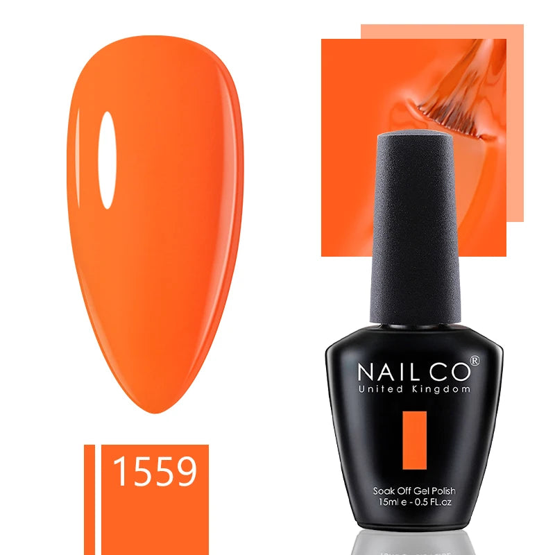 NAILCO 15ml Gel Nail Polish Nude Pink Gellak Color Series Gel Lacquer Set For Nails Glitter UV Nail Art LED Flower Gel Varnishes