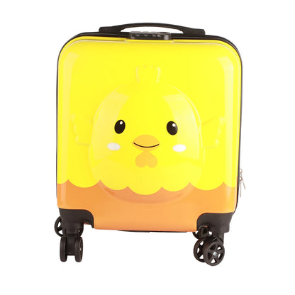 Kids Spinner Luggage 360 Degree Rotation Unisex Trolley Case Toddler Suitcase with Compartment Bag for Travel