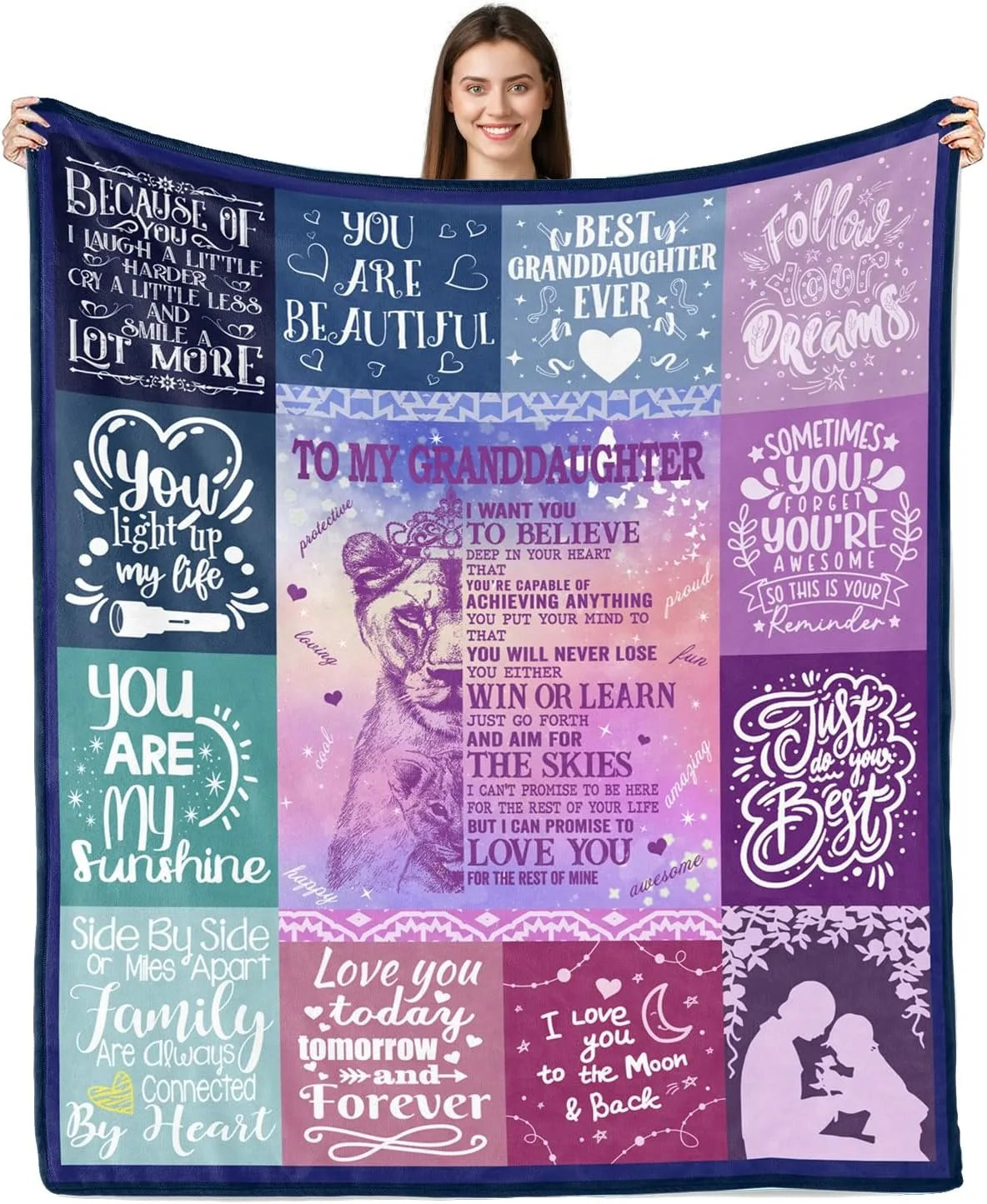 Grandma Gifts in Spanish Abuela Gifts Abuelita Blanket for Grandma Festival Birthday Gifts Regalos para Abuela/Abuelita throw