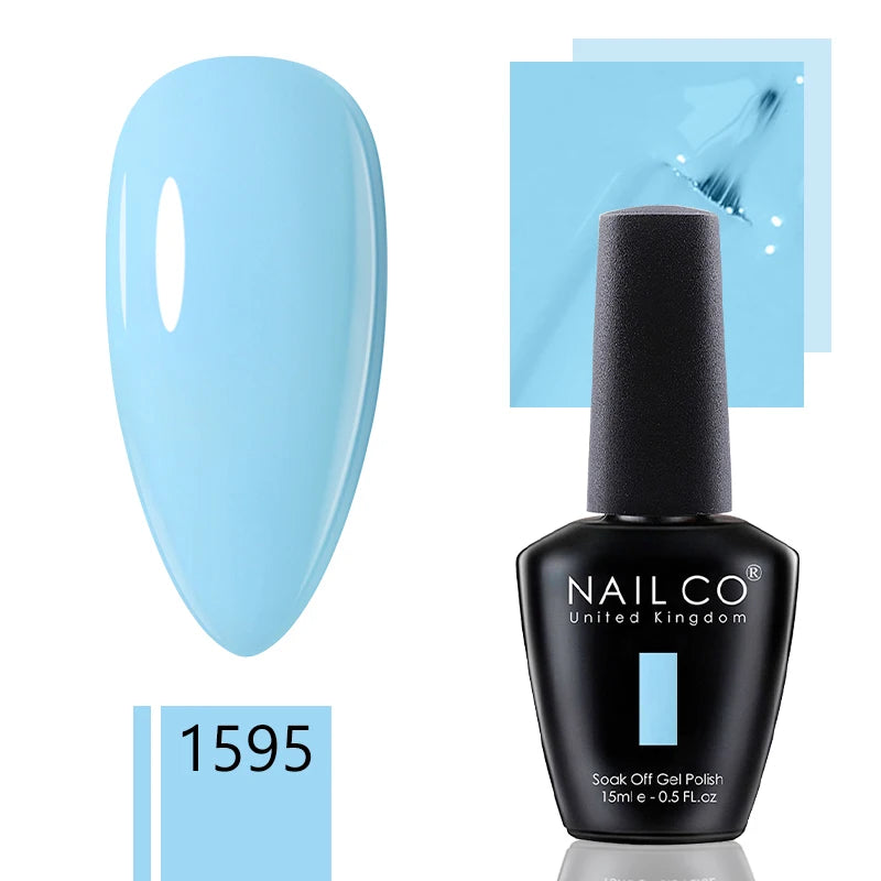 NAILCO 15ml Gel Nail Polish Nude Pink Gellak Color Series Gel Lacquer Set For Nails Glitter UV Nail Art LED Flower Gel Varnishes