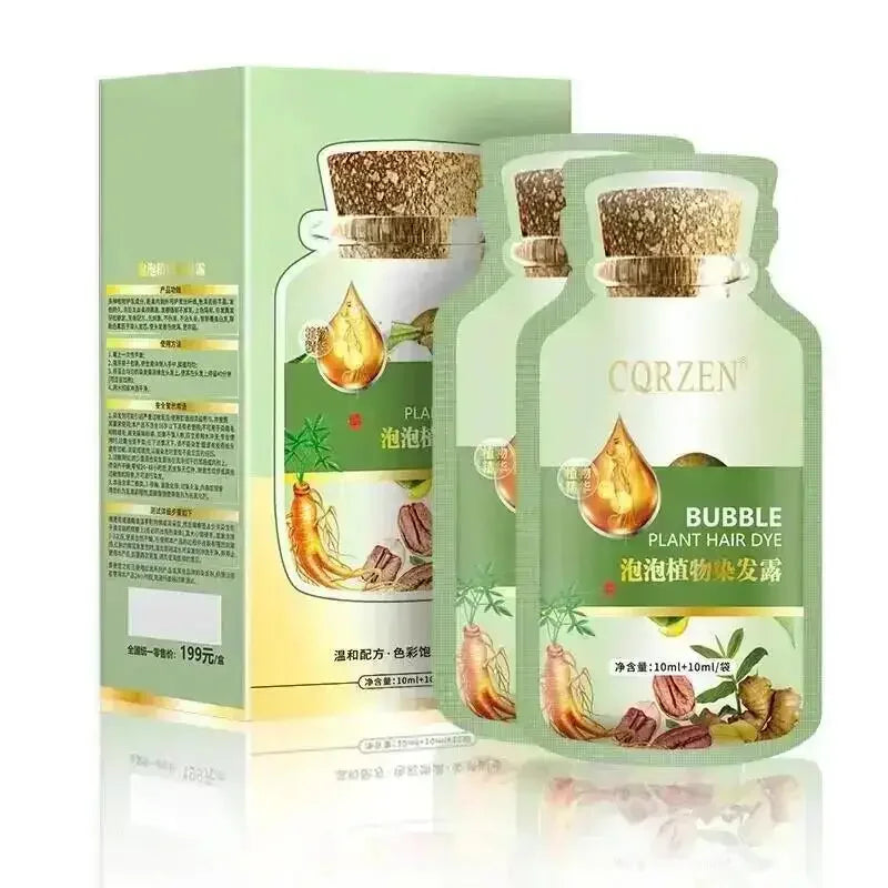 100ml Natural Herbal Hair Dye Shampoo 3 in 1 Change Hair Color Gray Hair to Dark Brown Black Deep Nourishing Fashion Hairs Care