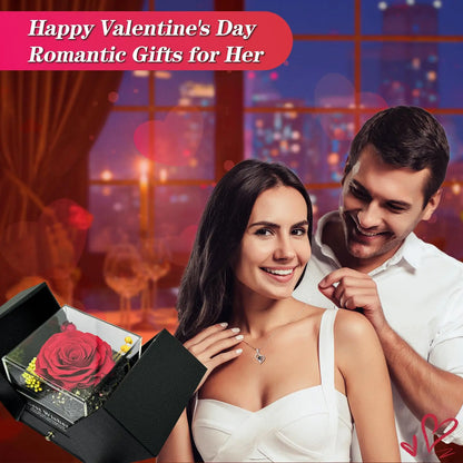 Everlasting Love Rose Necklace