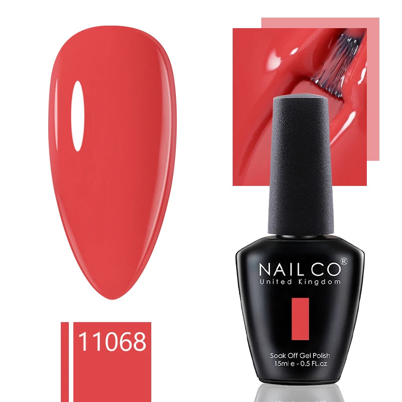 NAILCO 15ml Gel Nail Polish Nude Pink Gellak Color Series Gel Lacquer Set For Nails Glitter UV Nail Art LED Flower Gel Varnishes
