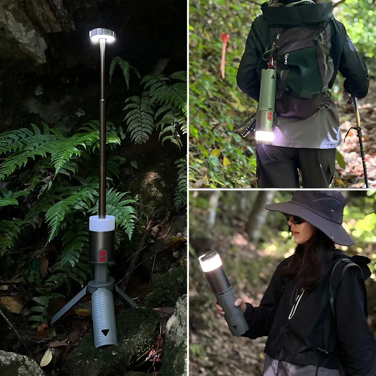 Outdoor Camping LED Lantern 6000mAh Rechargeable High Brightness Long Lasting Portable Light