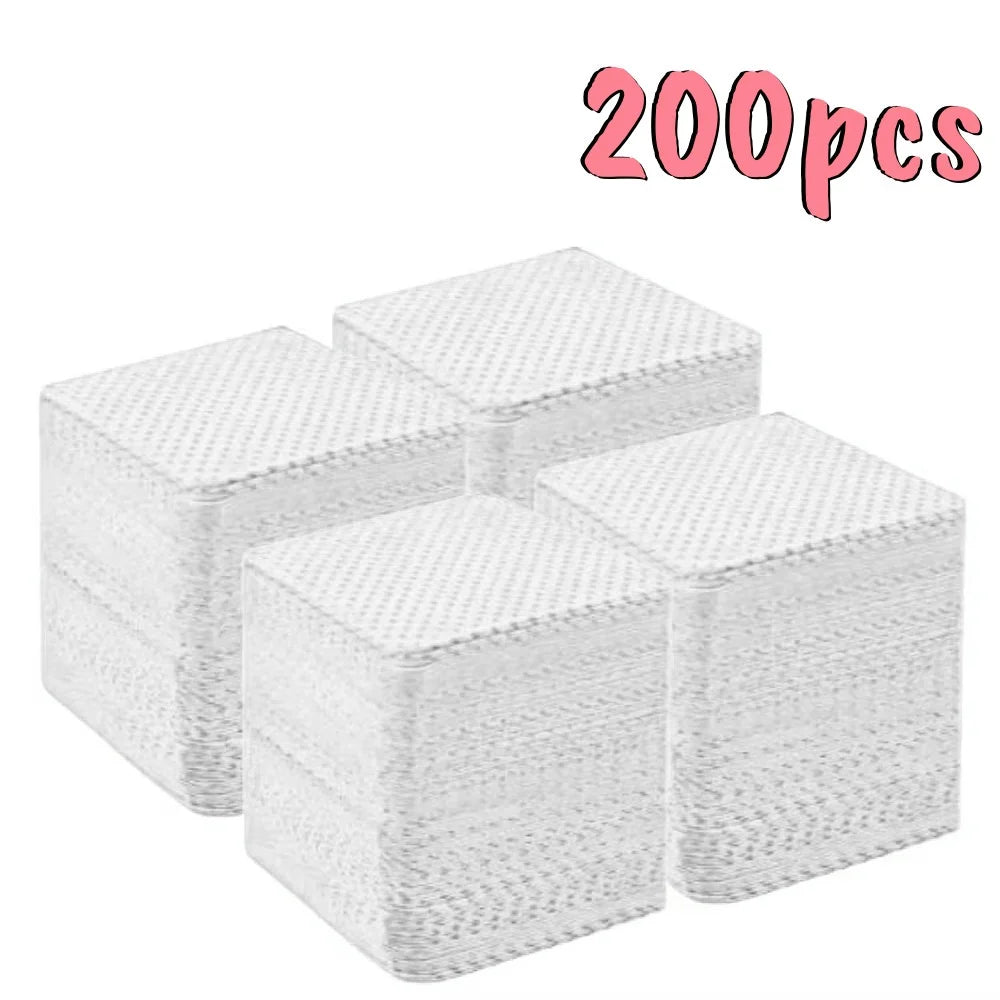20/100/200/400/600pcs Lint-Free Nail Wipes Gel Cleansing Tissues Aluminum-Free Nail Polish Remover Pads for NaiArt Beauty Cleaning Care Tool
