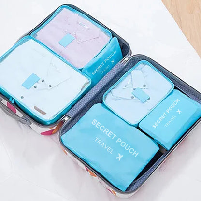 6pcs Travel Luggage Storage Bags, Versatile Lightweight Storage Pouch, Dustproof Duffle Bag