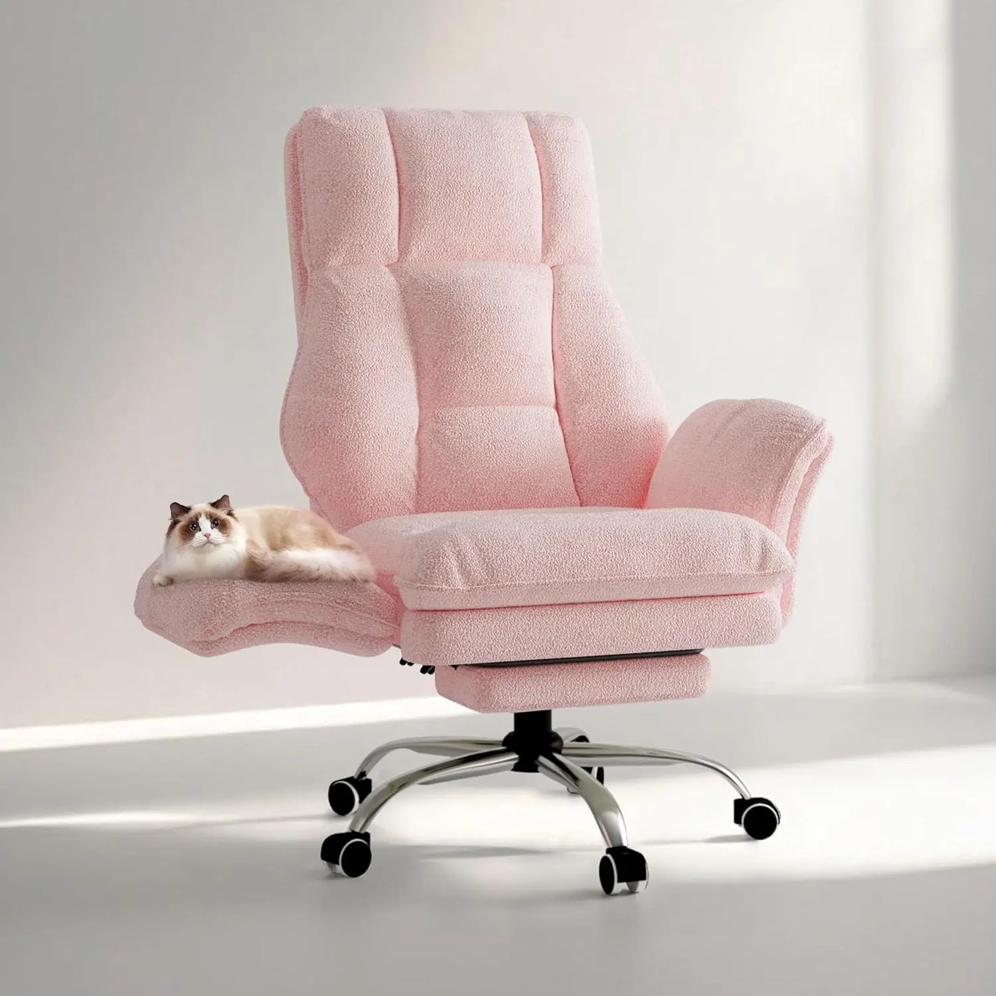 Big and Tall Office Chair, Flip Armrests for Pets & Cross Legged Sitting, Executive Ergonomic Computer Gaming Chair, Customized