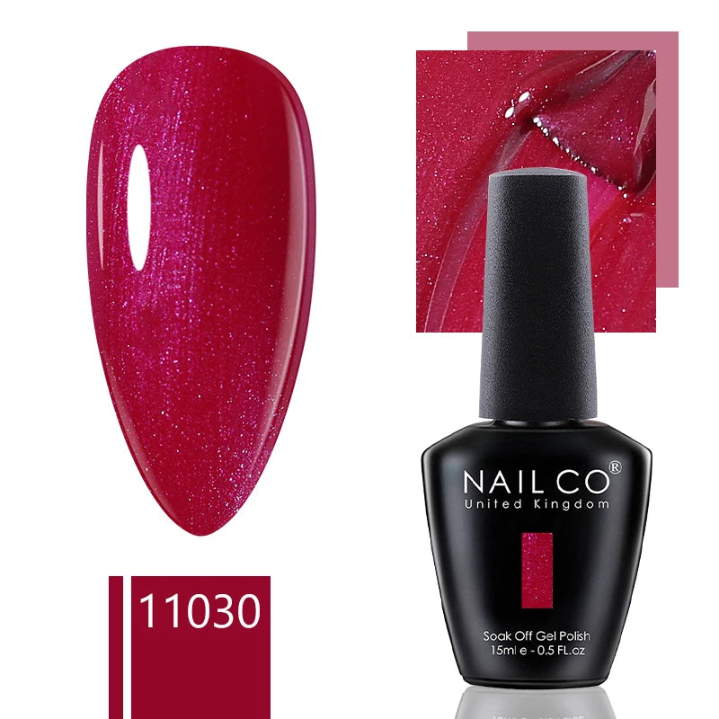 NAILCO 15ml Gel Nail Polish Nude Pink Gellak Color Series Gel Lacquer Set For Nails Glitter UV Nail Art LED Flower Gel Varnishes