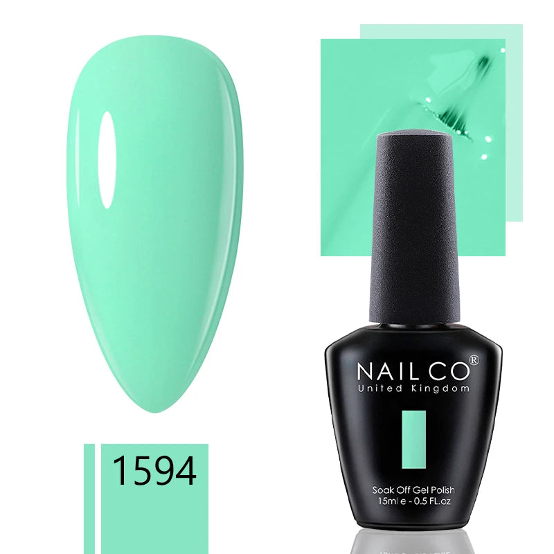 NAILCO 15ml Gel Nail Polish Nude Pink Gellak Color Series Gel Lacquer Set For Nails Glitter UV Nail Art LED Flower Gel Varnishes