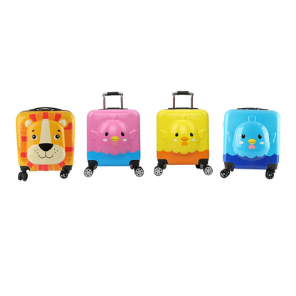Kids Spinner Luggage 360 Degree Rotation Unisex Trolley Case Toddler Suitcase with Compartment Bag for Travel