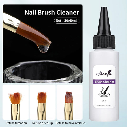 Quick-Degreasing Nail Cleanser 30/60ml - Acrylic & UV Gel Remover for Professional Manicure Tools