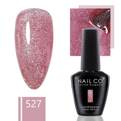 NAILCO 15ml Gel Nail Polish Nude Pink Gellak Color Series Gel Lacquer Set For Nails Glitter UV Nail Art LED Flower Gel Varnishes