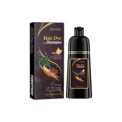 100ml Natural Herbal Hair Dye Shampoo 3 in 1 Change Hair Color Gray Hair to Dark Brown Black Deep Nourishing Fashion Hairs Care