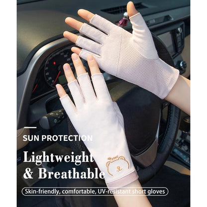 1 Pair Professional Anti UV Gloves for Nail Lamp Light Manicure Gloves 4Colors UV Protection Glove Elastic Breathable Salon Tool