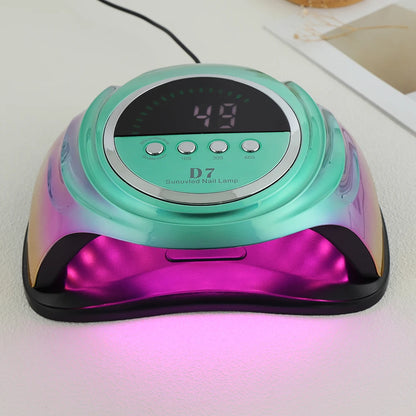 D7 Professional Nail Dryer Lamp For Manicure Powerful UV Gel Nail Lamp 66 LEDs Automatic Sensing Gel Polish Drying Lamp
