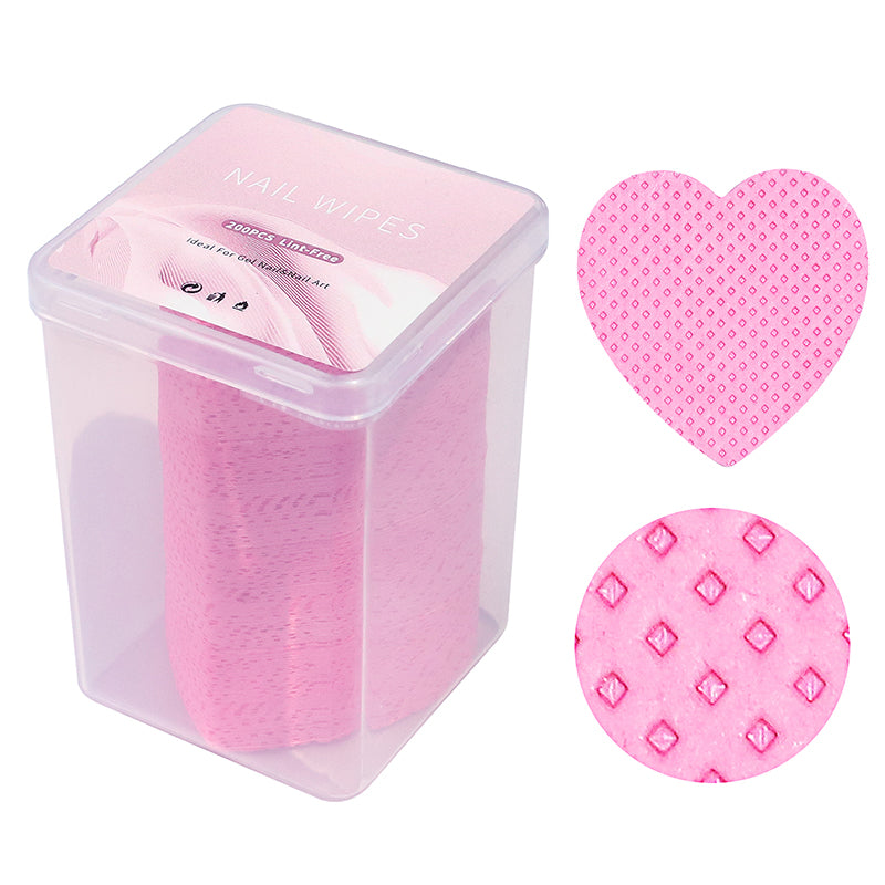 200pcs Gel Nail Polish Remover Wipes Cleaner Manicure Nail Remover Lint-Free Cotton Wipes Cleaner Paper Pad Makeup Tool Wholesale